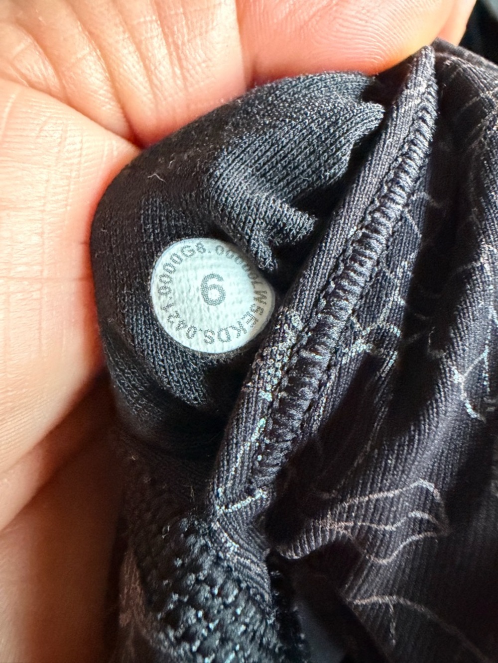 lululemon athletica Black Floral-Print High-Rise Jeggings - Picture 5 of 5